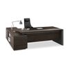 Modern Furniture CARTER Executive Desk with Right Return 220cm Coffee&Charcoal