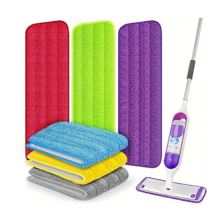 Catzon 6 Pack Reusable Microfiber Mop Pads For Swiffer Power Mop