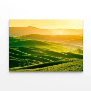 Waves Hills with Mountains  Print 100% Australian Made 150 x 100cm  (Stretched)