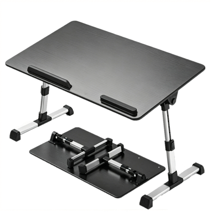 Catzon Lap Desk Foldable Adjustable Heights & Angles-black