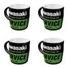 4x Nostalgic-art Ceramic Mug Kawasaki Service Retro Design 9x9cm Black