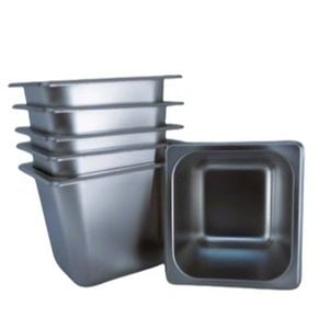LCE Gastronorm GN Pan One Sixth Size 1/6 GN Pans 150mm (Pack of 6)