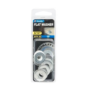 Zenith 5/16" Zinc Plated Flat Washer - 22 Pack