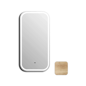 Attica Newtown 900mm Soft Square Natural Oak LED Shaving Cabinet