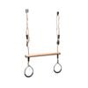 Swing Slide Climb Timber Trapeze With Blue Rings