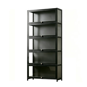 Alston 5-Tier Display Cabinet Freestanding Storage Organizer Bookshelf