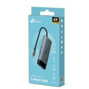 TP-Link UH5020C USB Type-C 5 in 1 Hub, 4K@60Hz HDMI, 100W Power Delivery, 1× USB-C Data Port, 2× USB-A Data Ports