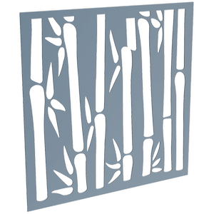 ProtectorAl 300-1200 x 300-1200mm Deep Ocean Bamboo Unframed Solid Aluminium Decorative Panel 