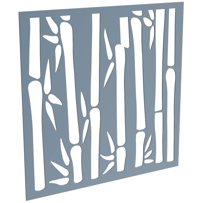 ProtectorAl 300-1200 x 300-1200mm Deep Ocean Bamboo Unframed Solid Aluminium Decorative Panel 