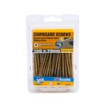 Zenith 10G x 75mm Countersunk Rib Head Chipboard Screws - 50 Pack