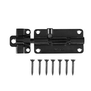 Gartner Ajustlock 100mm 4" Black Barrel Bolt