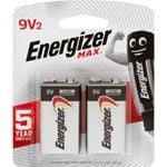 Energizer Max 9V Battery - 2 Pack