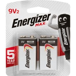 Energizer Max 9V Battery - 2 Pack