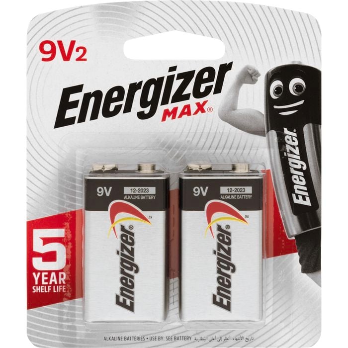 Energizer Max 9V Battery - 2 Pack