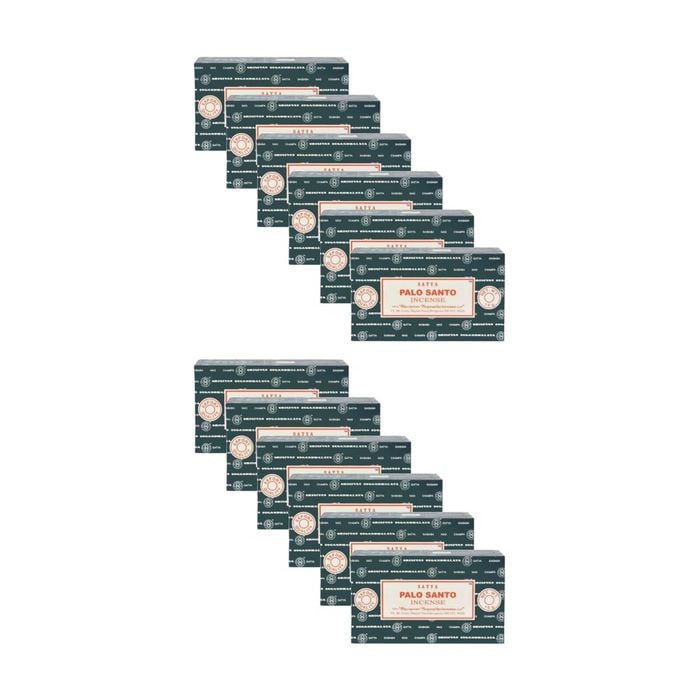 12PK Satya Home Fragrance Scented Incense Sticks Packet Set 15gm Palo Santo