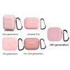 For Apple AirPods Silicone Case Protective Soft Cover Shell Key Chain