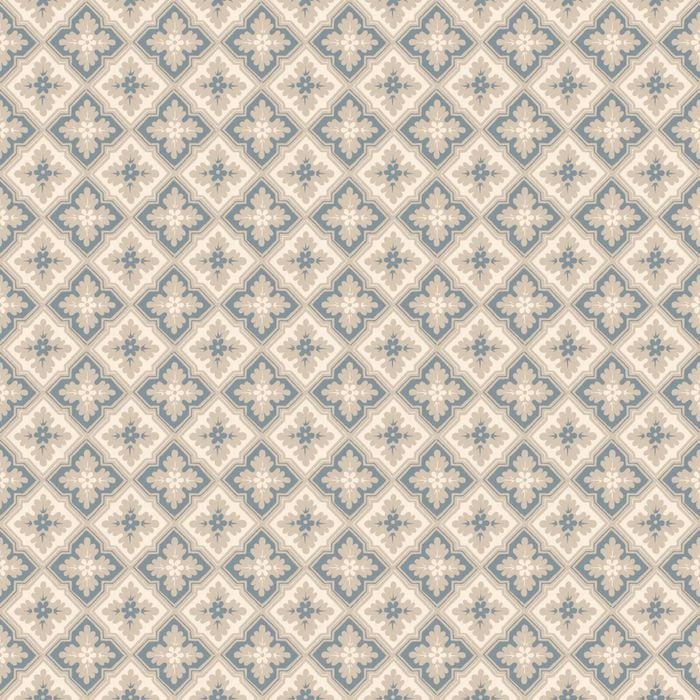 Wallpaper Trader Edvin Wallpaper Roll 10.05m X 53cm, Indigo