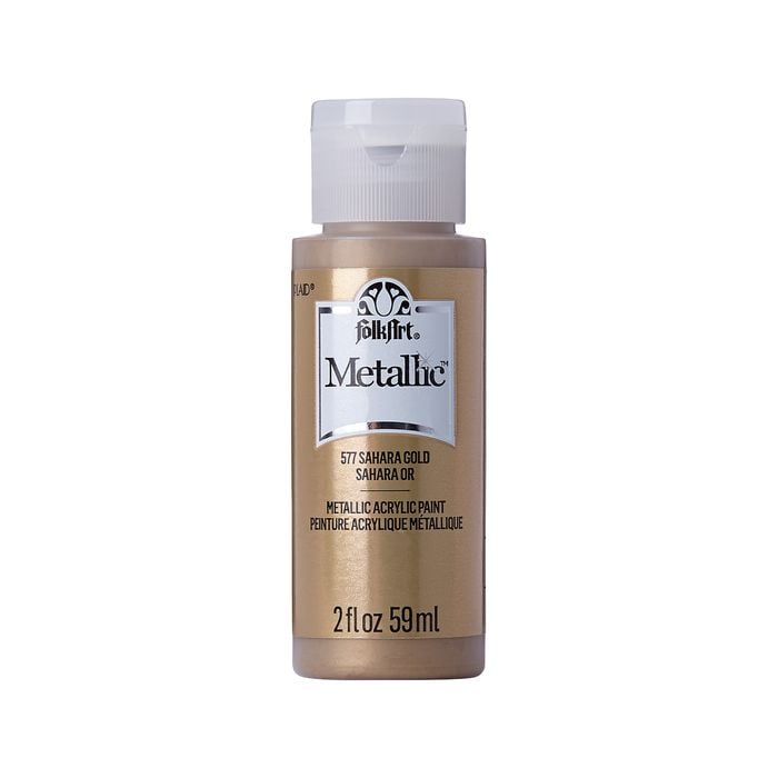 Folk Art Sahara Gold Metallic Acrylic Paint 