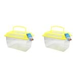 2PK Dudley's World Of Pets Portable Fish Tank Mediumium Assorted