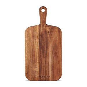 Cole & Mason Barkway 21cm Acacia Wood Chopping Board w/ Handle Small Brown