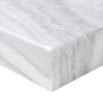 Think Benchtops 1000 x 1000 x 38mm Vena Cloud Solid Surface Custom Benchtop