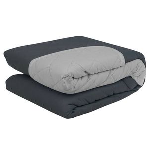 2PK York & Leisure Reversible 3 Seater Couch Cover - Grey