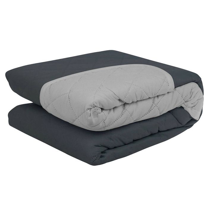 2PK York & Leisure Reversible 3 Seater Couch Cover - Grey