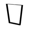 RapidHome 70 x 73.2 x 6cm Black Santos Steel Tube Table Furniture Leg