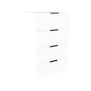 Lugna 1024 x 600 x 580mm White 4 Drawer Storage Cabinet