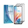 2 Pack MEZON OPPO A18 4G Full Cover Tempered Glass Screen Protectors
