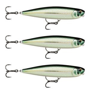 3x Rapala 8.5cm Precision Xtreme Pencil Freshwater Fishing Lures - Bleak