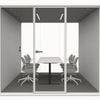 Focuspod Max Acoustic Boardroom Pod — 6 Person Large Soundproof Meeting Room (white)