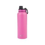 Oasis Stainless Steel Challenger Sports Bottle With Screw Cap 1.1l - Neon Pink