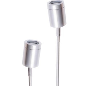 CLA Lighting Single Adjustable Head Garden Spike Light IP65 Stainless Steel H626mm