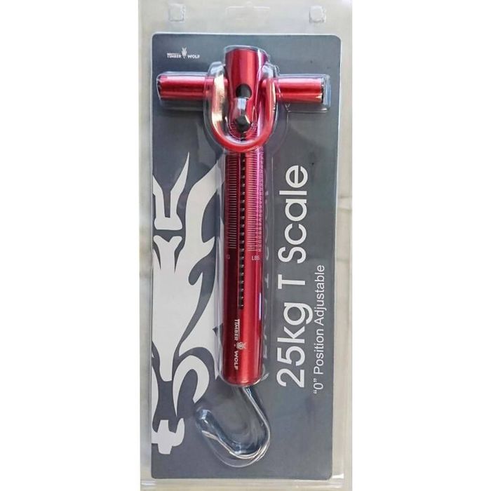 Timber Wolf Fish Hook Hanging Scale 25kg Fishing Scale