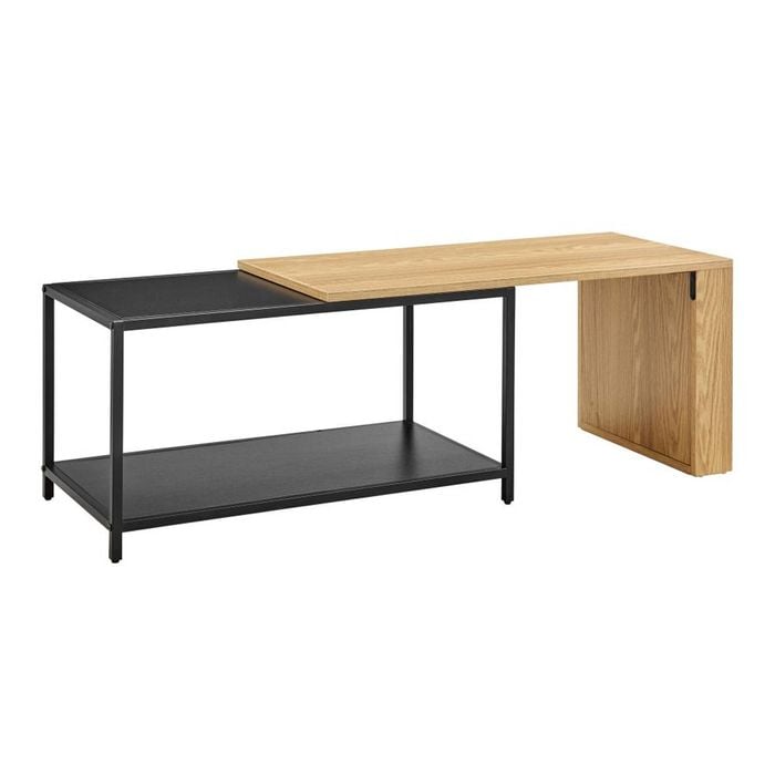 Sabina Coffee Table Extendable Oak and Black