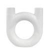 Urban Amira 17cm Ceramic Double Vessel Vase Flower Holder - White