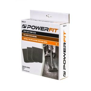 PowerFit Heavy Duty Foam Filter - 3 Pack