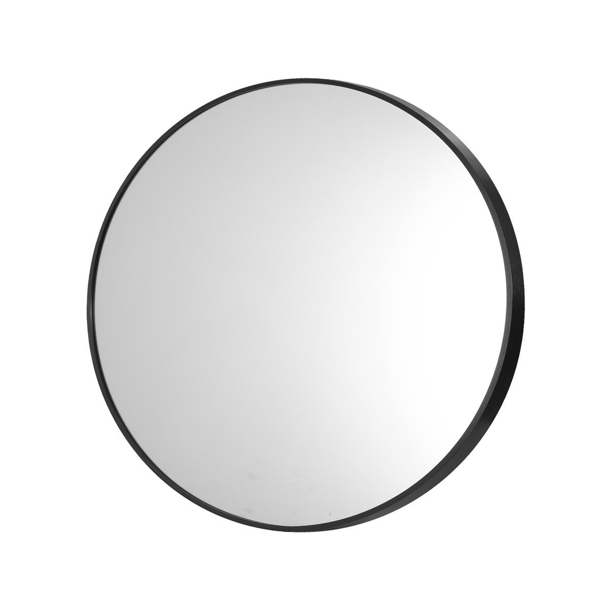 Oikiture 80cm Round Wall Mirrors Black - Bunnings Australia