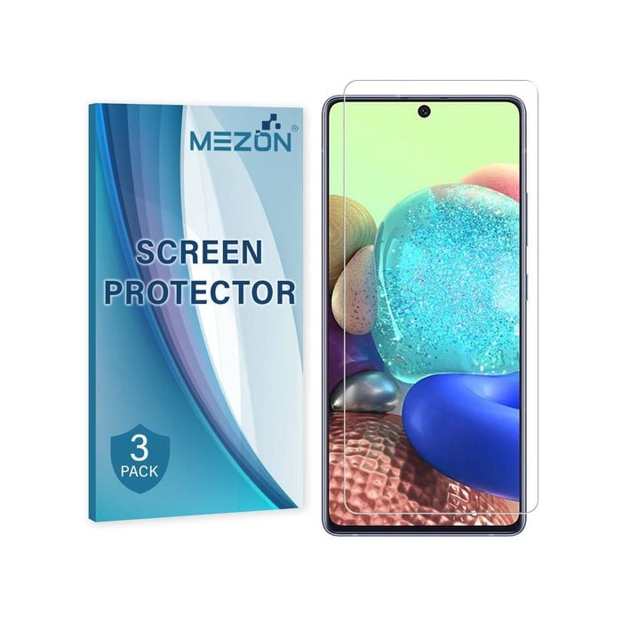 3 Pack MEZON Samsung Galaxy A71 Ultra Clear Film Screen Protectors