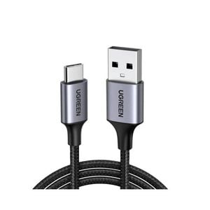 Ugreen Usb A To Usb C Cable 0.5m Nickel Plated Aluminium Braid 3a Fast Charging