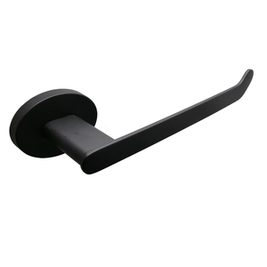 Barelli Matte Black Serenita Single Toilet Roll Holder