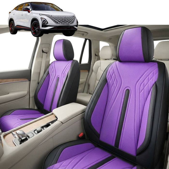 Australian Goose Front Seat Covers for Chery OMODA 5 2023 - Current (T34) - PU Leather, Purple (2pc)