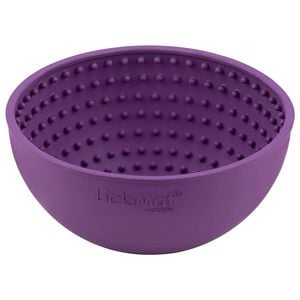 Lickimat Wobble Dog Pet Dog Bowl Purple