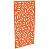ProtectorAl 300-1200w x 1201-2400h Orange/Gloss White Large Leaf Unframed Composite Deco Panel
