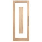 Corinthian White Oak Lumina Clear Glass External Door ALUM1CL - 820mm x 2340mm x 40mm