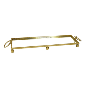 Elegant Collections Gold Eliza Large Tray