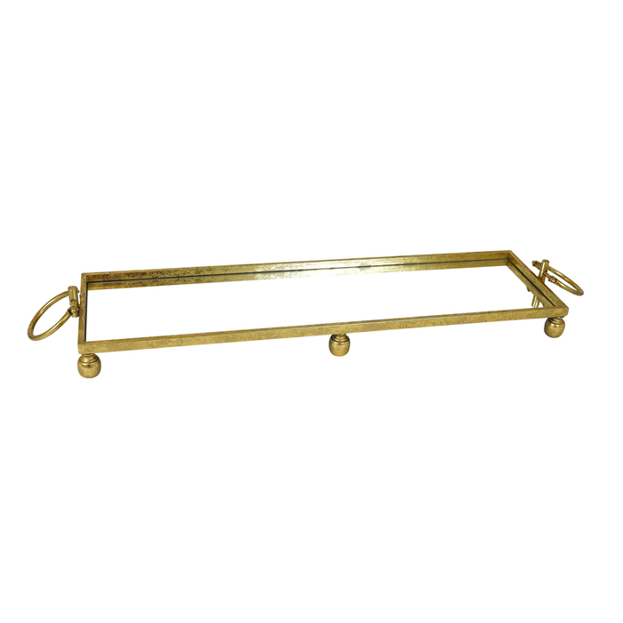 Elegant Collections Gold Eliza Large Tray