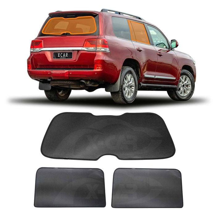 Window Sun Shades for Toyota LandCruiser 2007-2021 Rear Windscreen Shade Blind Mesh