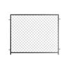 PEAK No-Dig Mesh Fencing 1500 x 1200mm Black Steel Panel